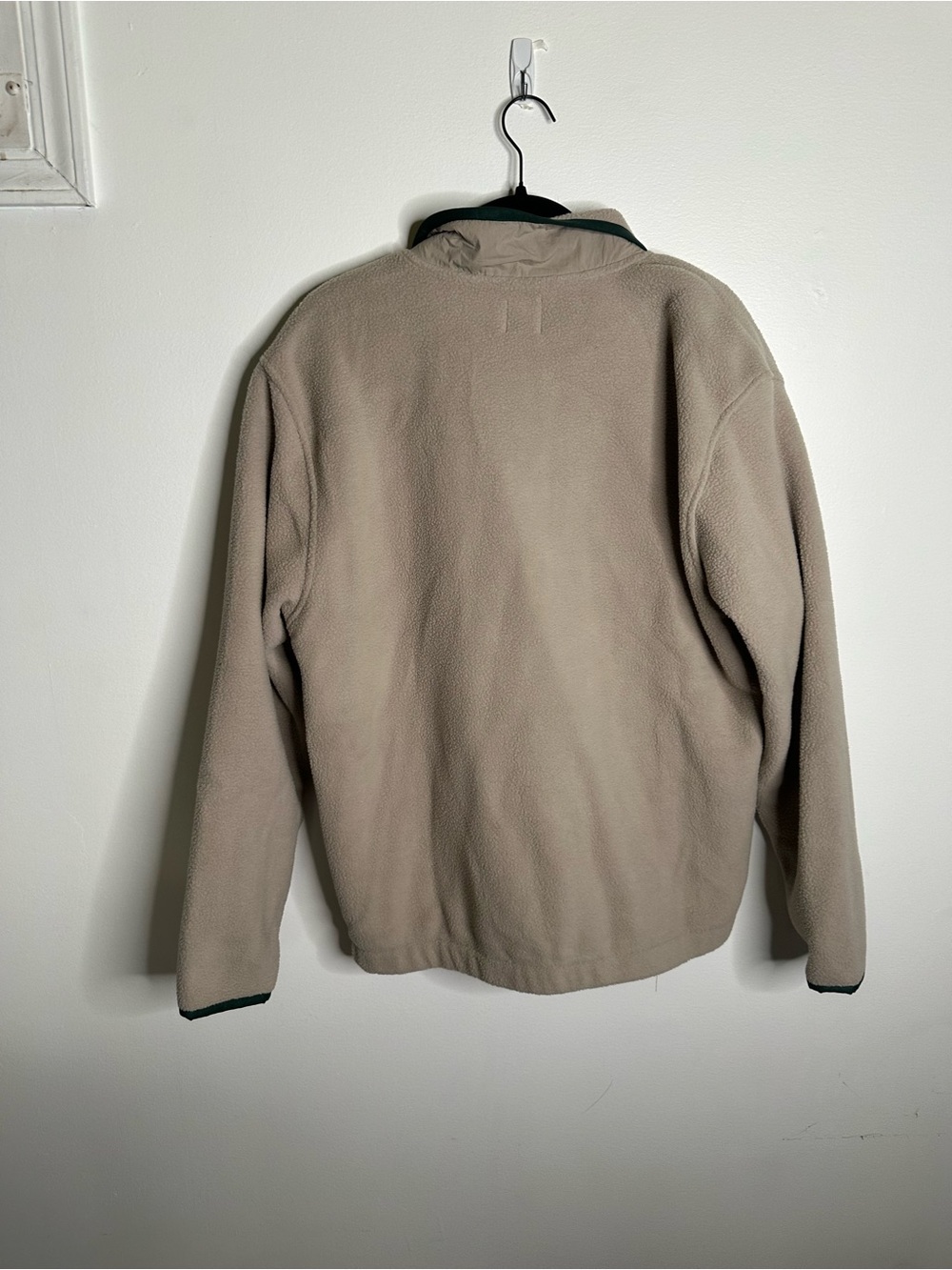 GAP Beige Fleece Jacket with Dark Green Trim - Picture 5 of 7